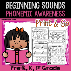 Help students develop phonemic awareness by practicing those tricky beginning sounds. This packet is full of print-and-go activities to sharpen phonics skills. A variety of fun and engaging printables are included. Children will be coloring, dabbing, cutting and gluing, spinning, highlighting, and more! They will be using many mediums to help solidify what they are learning and having FUN in the process!