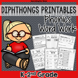 The diphthongs activity pages in this packet will help students learn to read, identify, use, and write words with common diphthongs. You will find a variety of no-prep printables with fun and engaging word work activities. Students will search, unscramble, cut and glue, rearrange, highlight, color, spin, and sort to practice dipthongs in words.