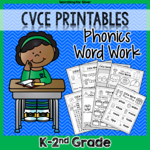 CVCe Phonics Word Work Printables