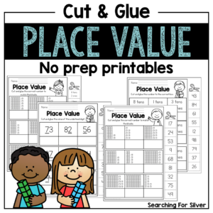 Place value cut and paste printables