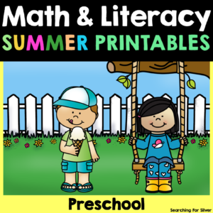 Preschool no-prep math & literacy printables